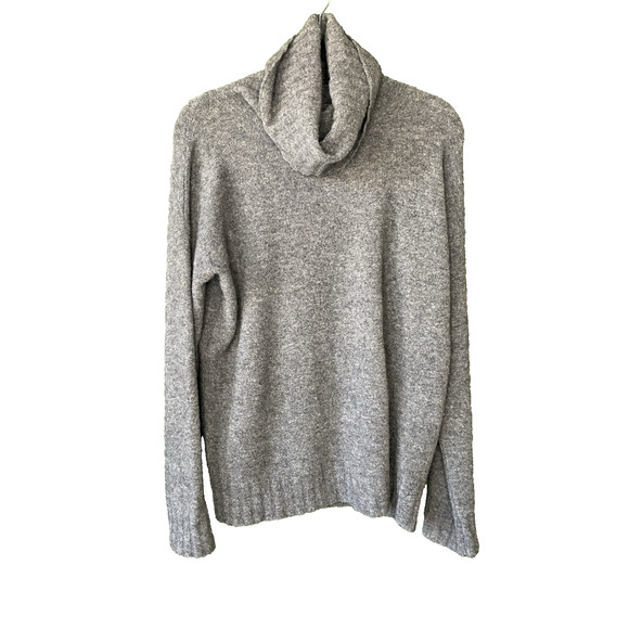 Theory Sweater Womens Size Small Gray Wool Blend Dreeden Avalon Cowl Turtleneck - Picture 1 of 10